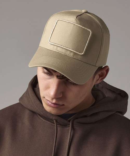 Removable patch 5-panel cap