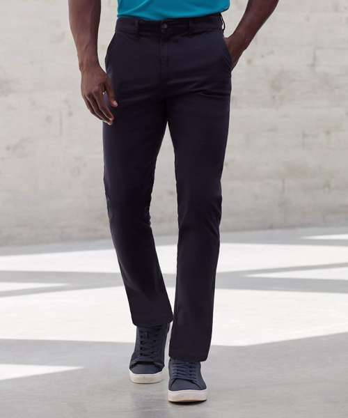 Stretch chinos with flex waistband