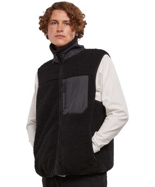 Bonded sherpa vest