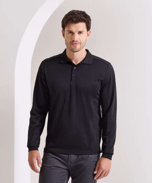 Long sleeve Coolchecker® piqué polo