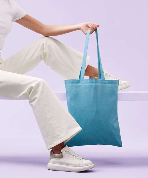 Recycled cotton shopper long handle